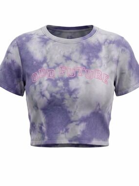 Odd Future cropped T-Shirt in Purple and Gray